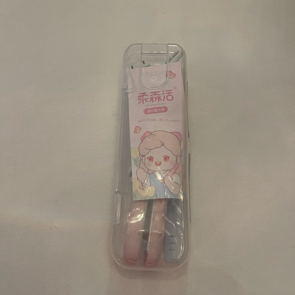Cute Pink and Blue Cartoon Mini Hair Straightener